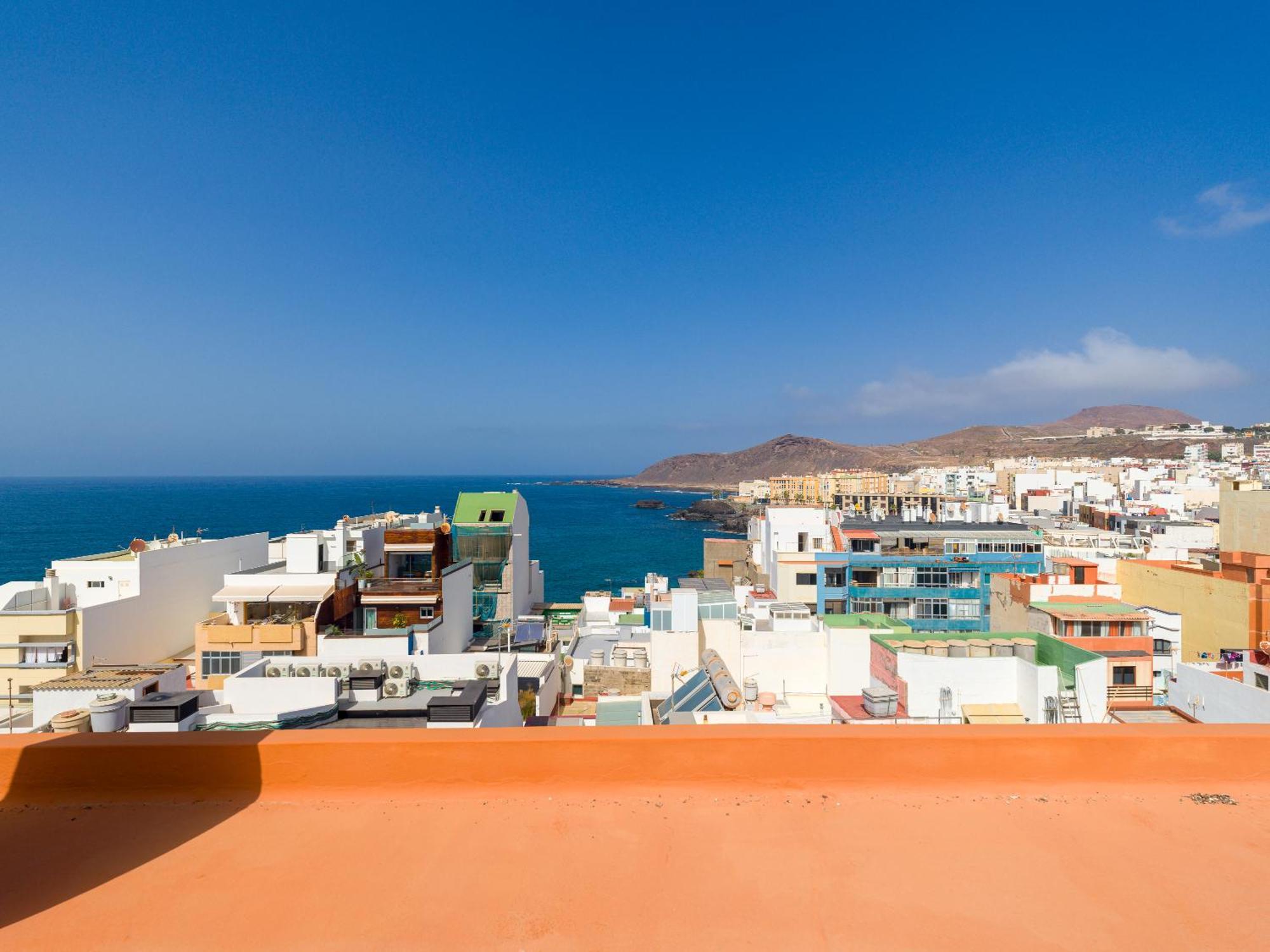Casita Canaria Playa Beachfront Access & Lateral Ocean View With Terrace Las Palmas de Gran Canaria Bagian luar foto